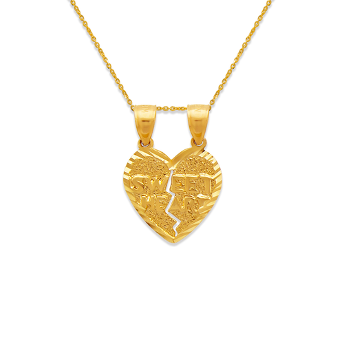 568-292 Two-Piece Sweet Heart Pendant