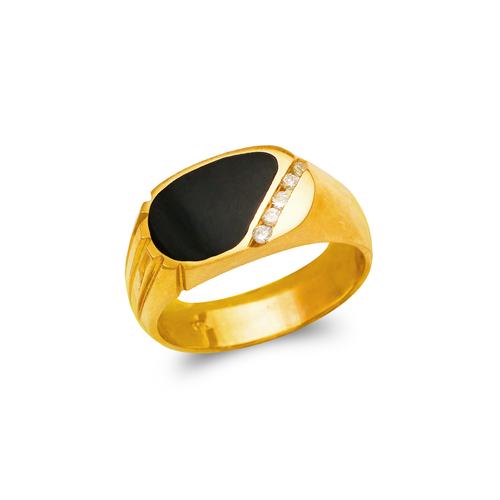 576-322 Men's Full Cut Onyx Ring