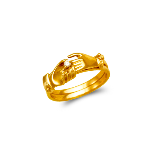 671-001A Ladies Holding Hands Design Ring
