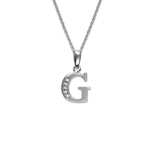 583-101WG Initial "G" Pendant
