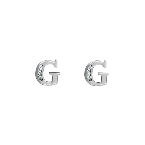 583-102WG Initial "G" Stud Earrings