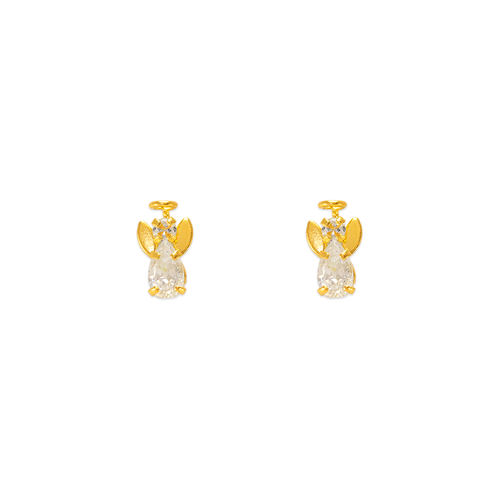 343-204 Mini Angel CZ Stud Earrings