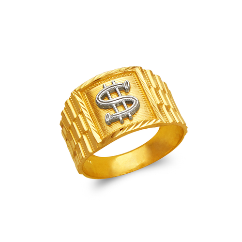 577-107 Men's Dollar Sign Ring