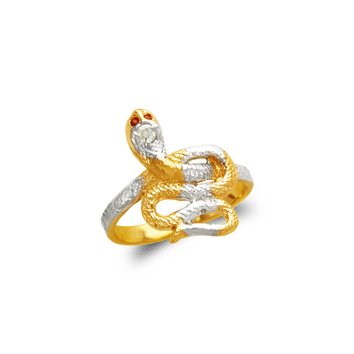 673-742 Ladies Snake Fashion CZ Ring