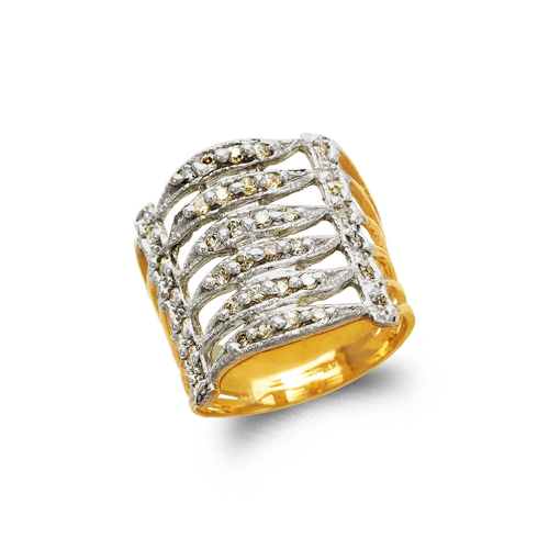 673-748Z Ladies Stacked Fashion CZ Ring