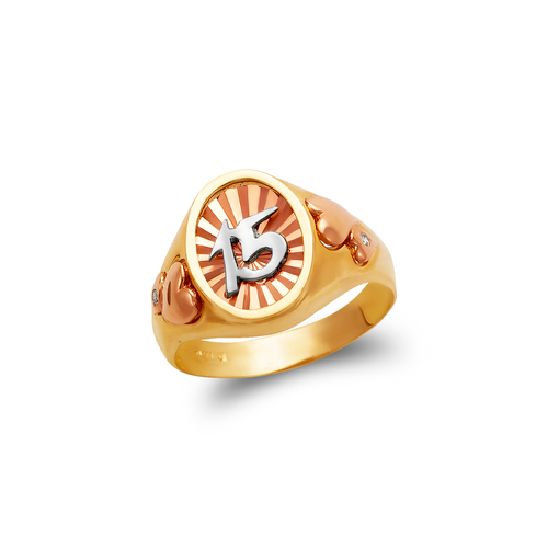 678-014 Ladies 15 Anos Filigree Ring