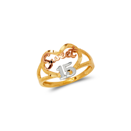 678-019 Ladies Sweet 15 Anos Filigree Ring