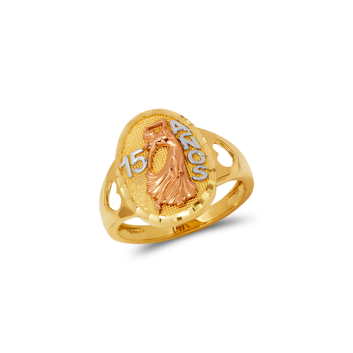 678-031 Ladies 15 Anos Dancing Lady Filigree Ring