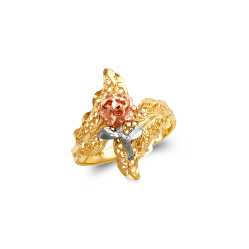 678-235 Ladies Rose Filigree Ring