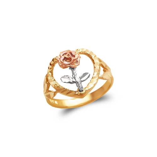678-240 Ladies Rose Filigree Ring