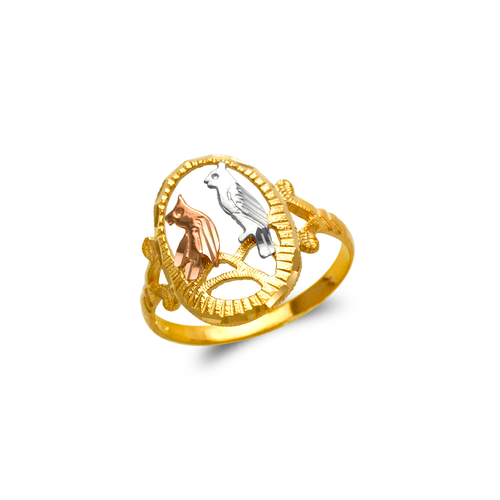 678-243 Ladies Owl Filigree Ring