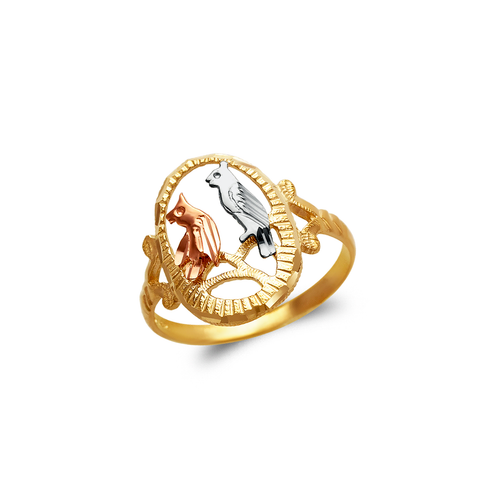 678-243 Ladies Owl Filigree Ring