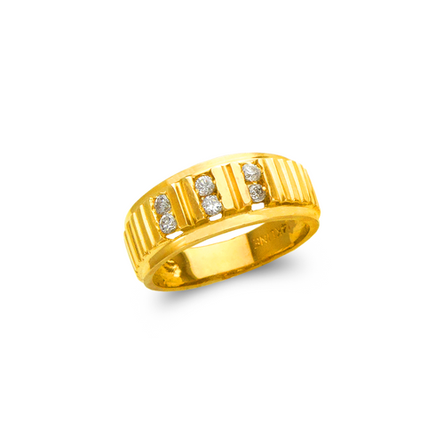 873-521 Ladies Couple CZ Ring