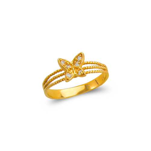 873-360 Ladies Fashion Butterfly CZ Ring