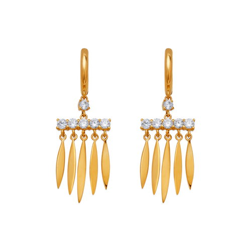 443-120 Fancy Chandelier CZ Earrings