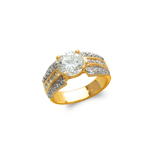 673-542 Ladies Fashion Solitaire CZ Ring