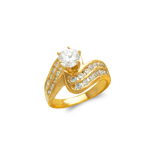 673-547 Ladies Fashion Solitaire CZ Ring