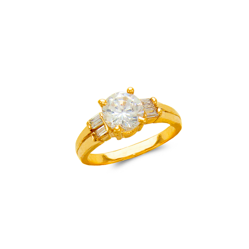 673-553 Ladies Fashion Solitaire CZ Ring