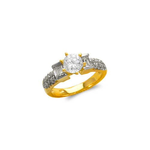 673-555 Ladies Fashion Solitaire CZ Ring