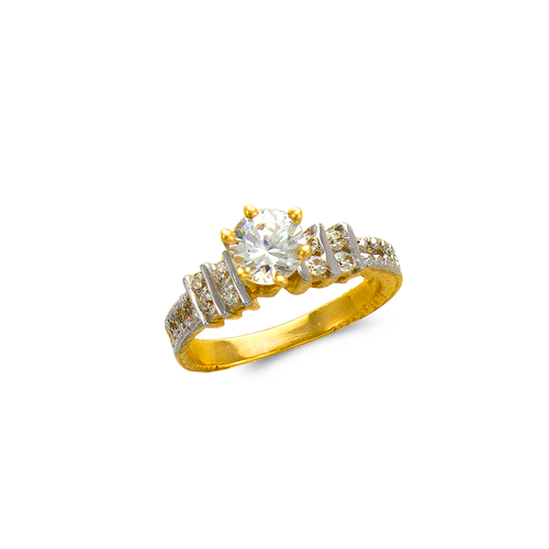 673-557 Ladies Fashion Solitaire CZ Ring