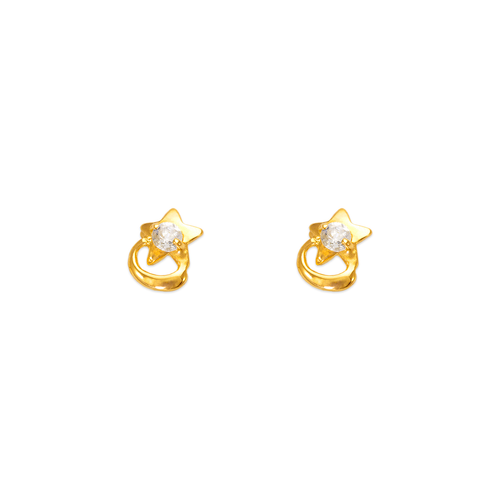 443-430 Star CZ Stud Earrings