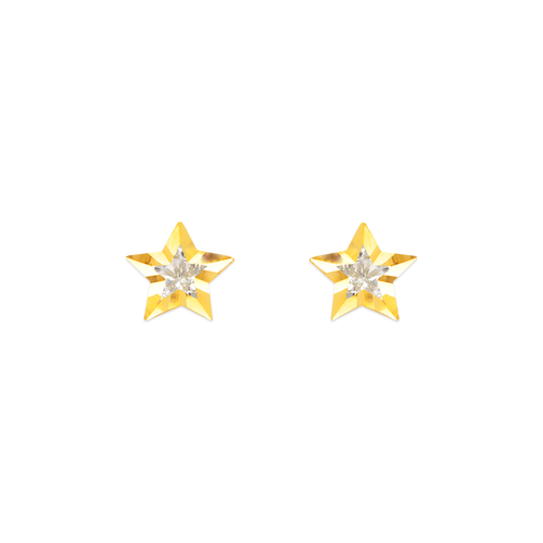 443-445 Star CZ Stud Earrings