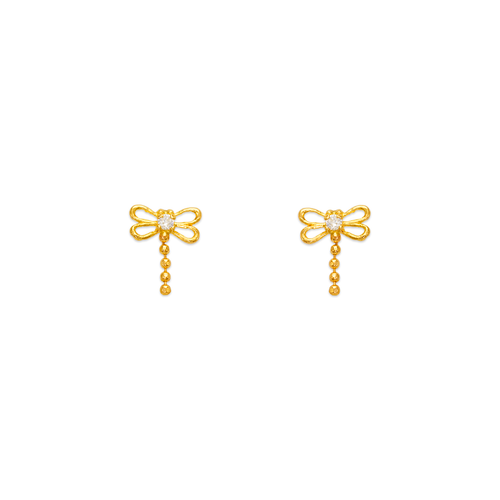 443-457 Dragonfly CZ Stud Earrings