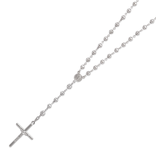 357-003W Rosary White Chain