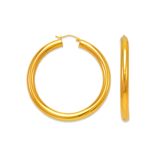 546-151S 5mm Round Tube Hoop Earrings