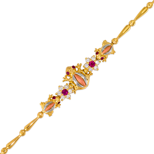 483-201 Fancy Frog CZ Bracelet