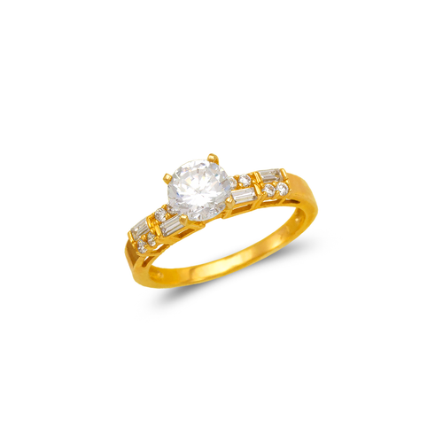 773-102 Ladies Fancy Solitaire CZ Ring