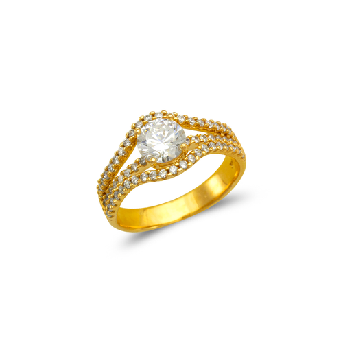 773-122 Ladies Fancy Solitaire CZ Ring