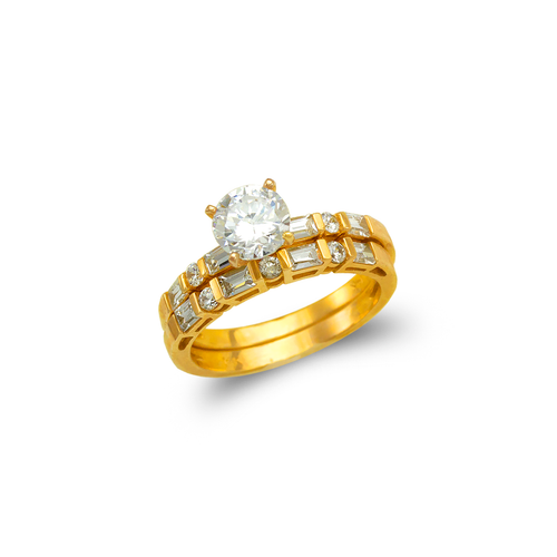 773-301 Ladies Fancy Solitaire CZ Ring