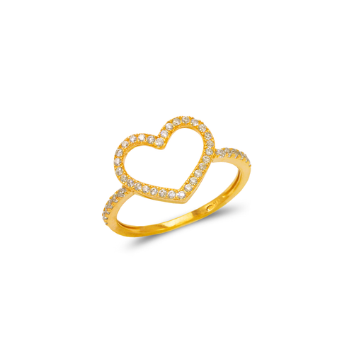 773-502 Ladies Fancy Heart CZ Ring