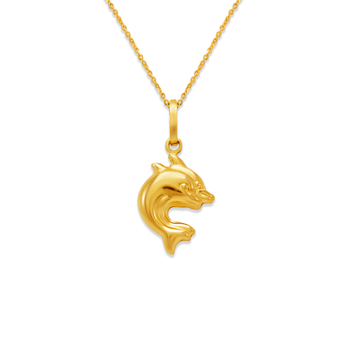 166-014 Double Dolphin Charm Pendant