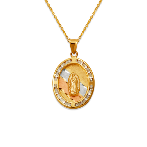367-361T Guadalupe CZ Pendant