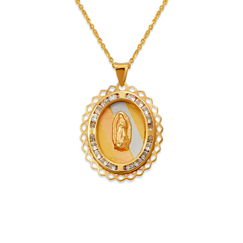 367-363T Guadalupe CZ Pendant