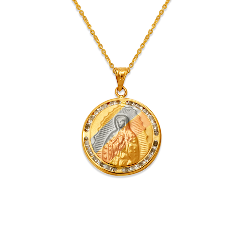 367-412T Guadalupe CZ Pendant