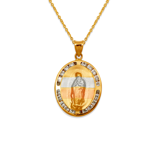 367-431T Guadalupe CZ Pendant