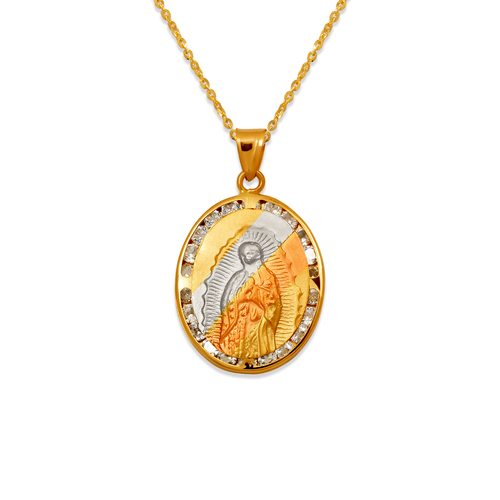 367-432T Guadalupe CZ Pendant