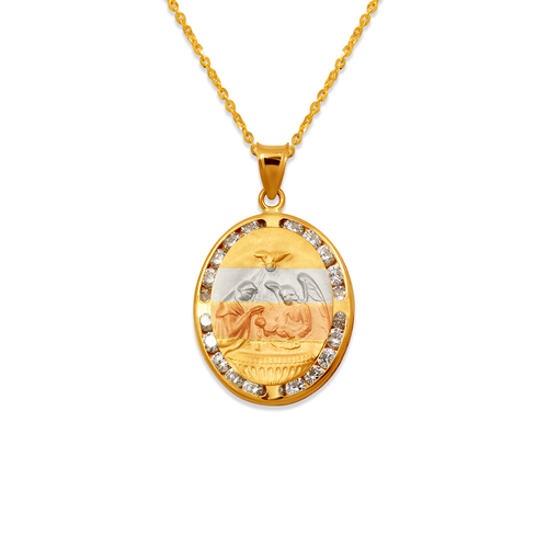 367-434T Baptism CZ Pendant