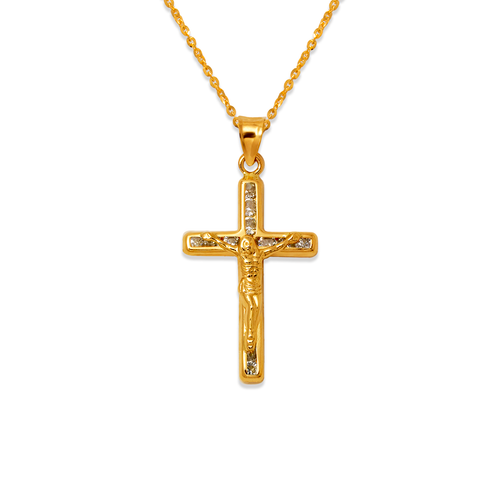 367-601 Jesus Cross CZ Pendant