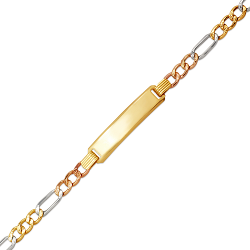 126-201TB-100 Kids Hollow Figaro ID Bracelet