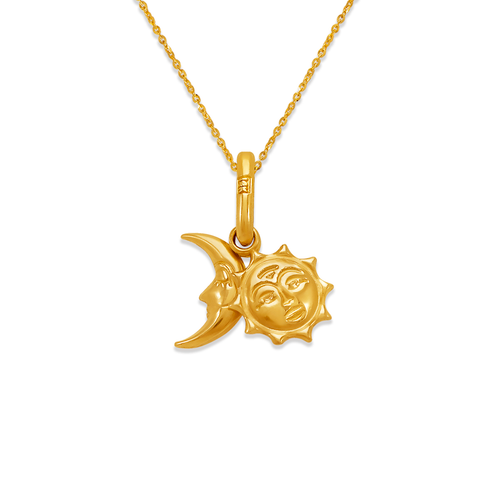 166-035 Sun and Moon Charm Pendant