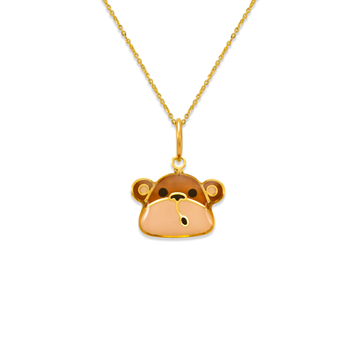 367-903 Monkey Enamel Pendant