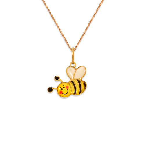 367-914 Honey Bee Enamel Pendant