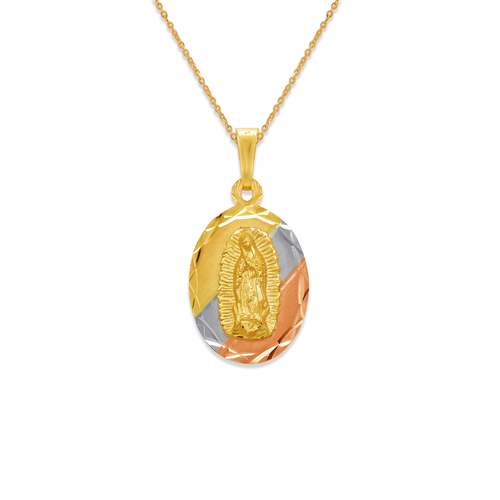 362-402T-016 Oval Guadalupe Scapular Pendant