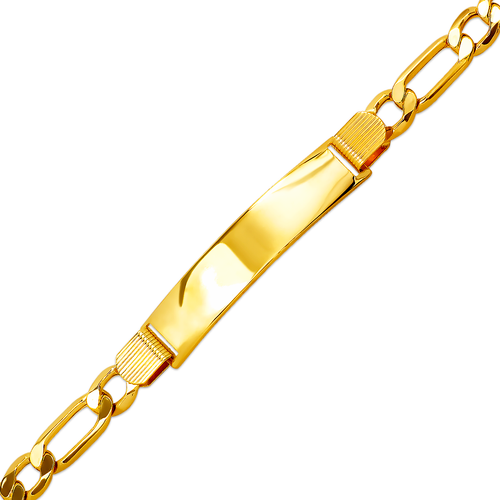 126-201-180 Hollow Figaro ID Bracelet