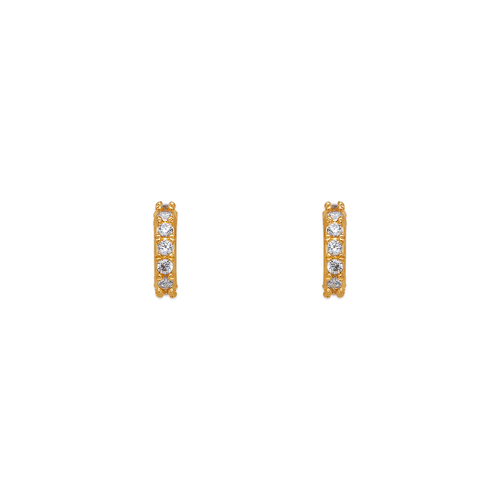 343-263 Thin Huggies CZ Stud Earrings