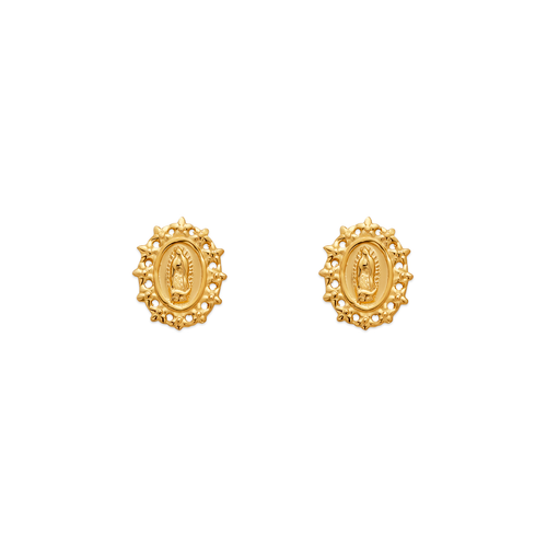 343-316 Guadalupe Flower Stud Earrings